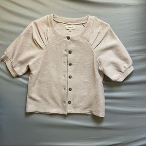 MADEWELL textured blouse with buttons - XS